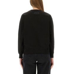 COTTON SWEATSHIRT WITH "HAPPY TIGER" PATCH