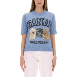 "PUPPIES" KNITTED T-SHIRT