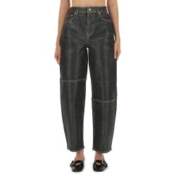 "STARY" JEANS IN SPARKLING FOIL