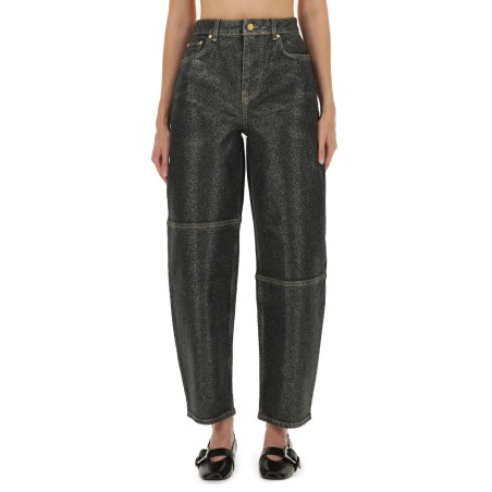 "STARY" JEANS IN SPARKLING FOIL