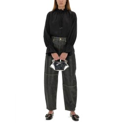 "STARY" JEANS IN SPARKLING FOIL