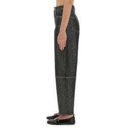 "STARY" JEANS IN SPARKLING FOIL