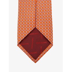 Silk tie with Aida print