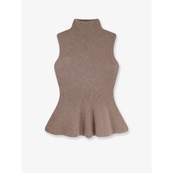 Ribbed wool and cashmere top