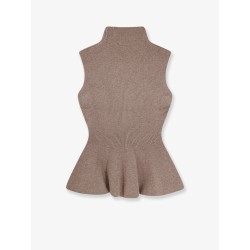 Ribbed wool and cashmere top