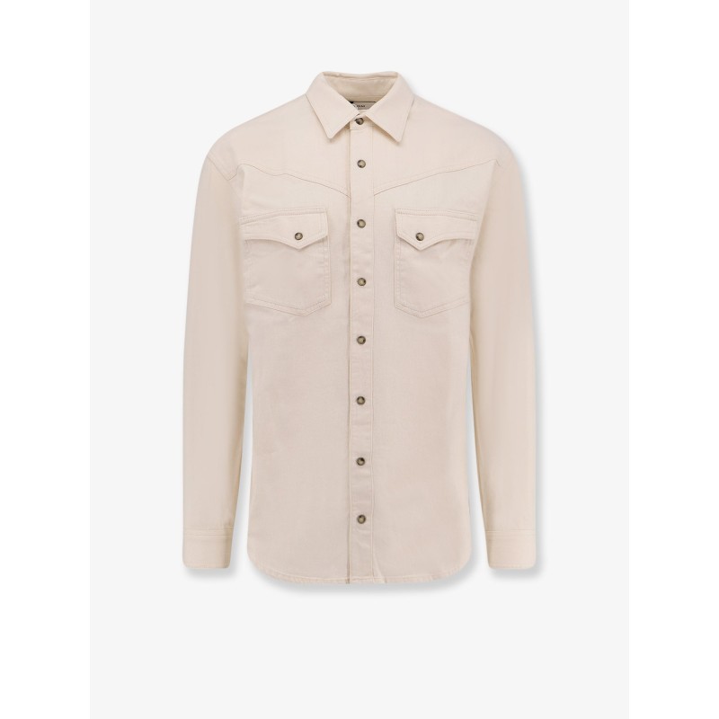 White denim shirt