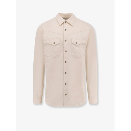 White denim shirt