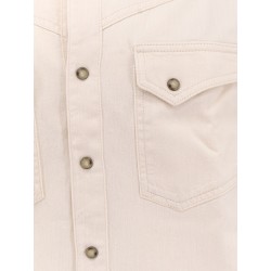 White denim shirt