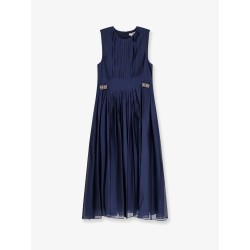 Wally silk blend long dress