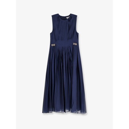 Wally silk blend long dress