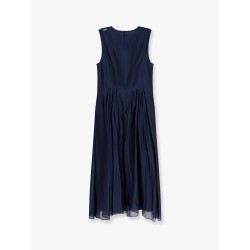 Wally silk blend long dress