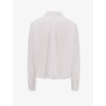 Cotton shirt with Miu Miu embroidery