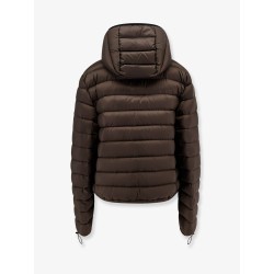 Recycled polyester hooded down jacket