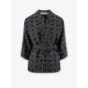 Palto Macrocannage cotton blend tweed blazer
