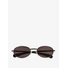 Acetate sunglasses with metal profiles