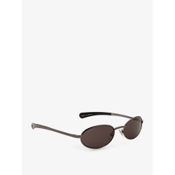 Acetate sunglasses with metal profiles