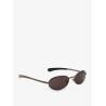Acetate sunglasses with metal profiles