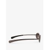 Acetate sunglasses with metal profiles