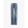 Used blue cotton jeans