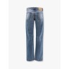 Used blue cotton jeans