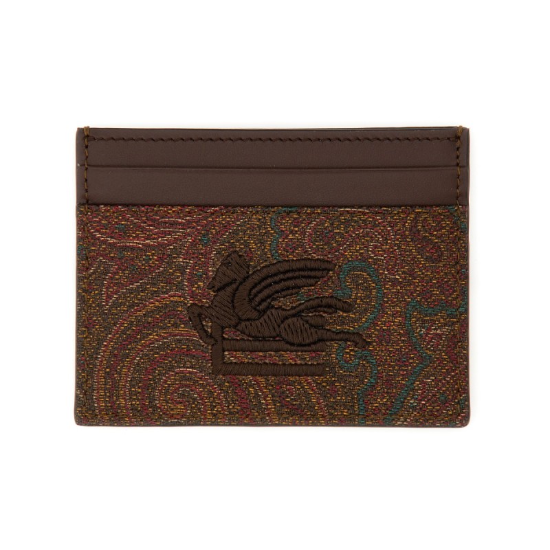 PORTACARTE CON STAMPA PAISLEY