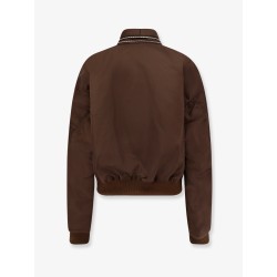 Nylon bomber jacket with double zip