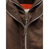 Nylon bomber jacket with double zip