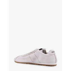Plume low-top leather sneakers