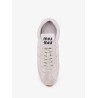 Plume low-top leather sneakers