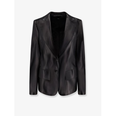 Leather blazer