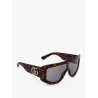 Rectangular acetate sunglasses