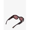 Oval acetate sunglasses
