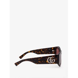 Oval acetate sunglasses