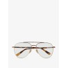 Aviator metal glasses