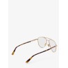 Aviator metal glasses