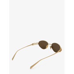 Oval metal sunglasses