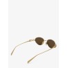Oval metal sunglasses