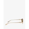 Oval metal sunglasses