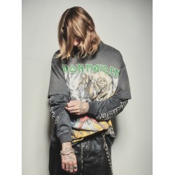 Iron Maiden Number of Beast cotton and hemp T-shirt