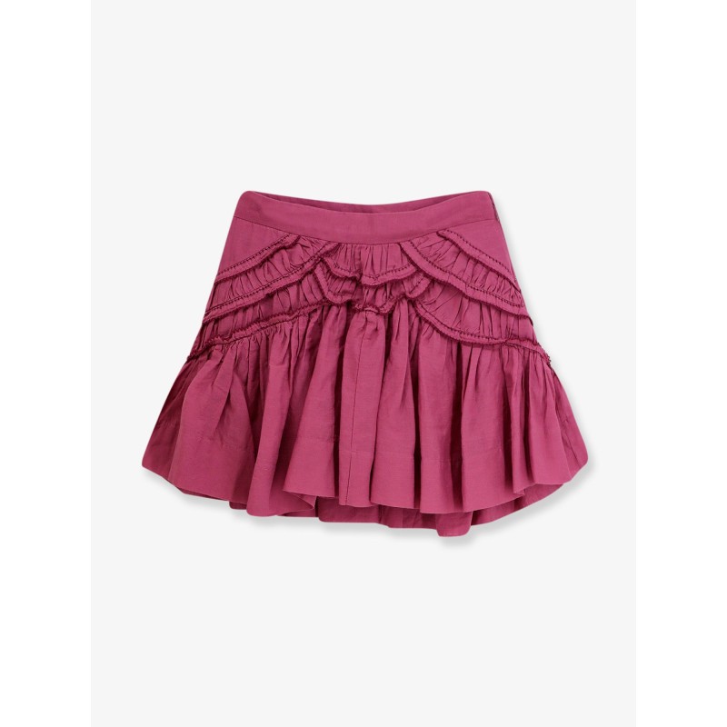 Ceola cotton blend miniskirt