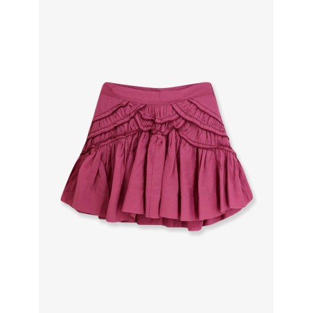 Ceola cotton blend miniskirt