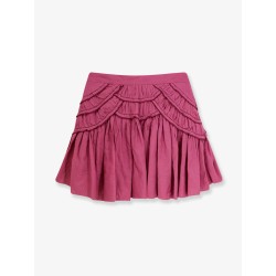 Ceola cotton blend miniskirt