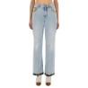 EMBROIDERED DENIM PANTS