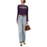 EMBROIDERED DENIM PANTS
