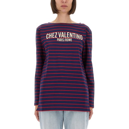 STRIPED COTTON JERSEY T-SHIRT
