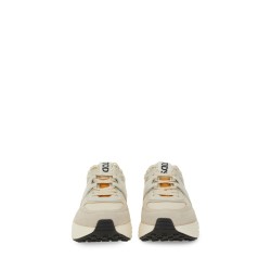 FABRIC AND SUEDE SNEAKER