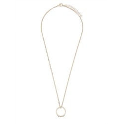 MINIMAL LOGO RING NECKLACE
