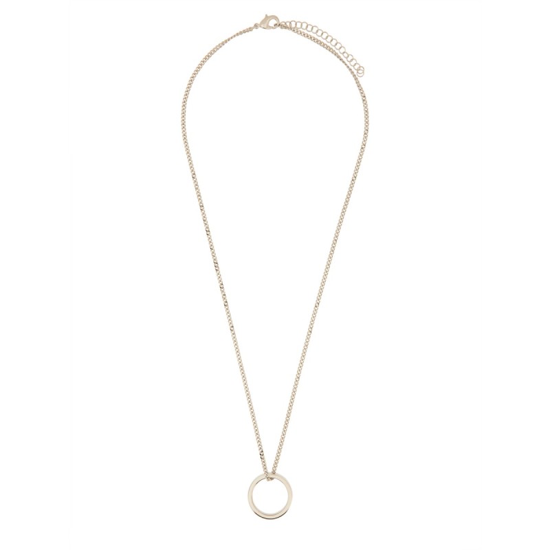 MINIMAL LOGO RING NECKLACE