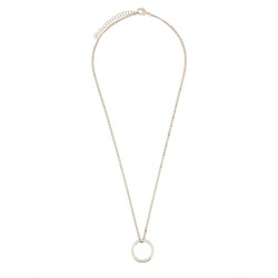 MINIMAL LOGO RING NECKLACE