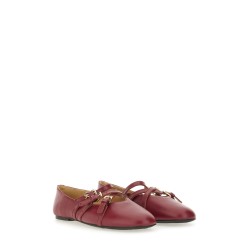 "INDY FLEX" LEATHER BALLERINA